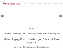 Tablet Screenshot of ginecologa-guadalajara.com